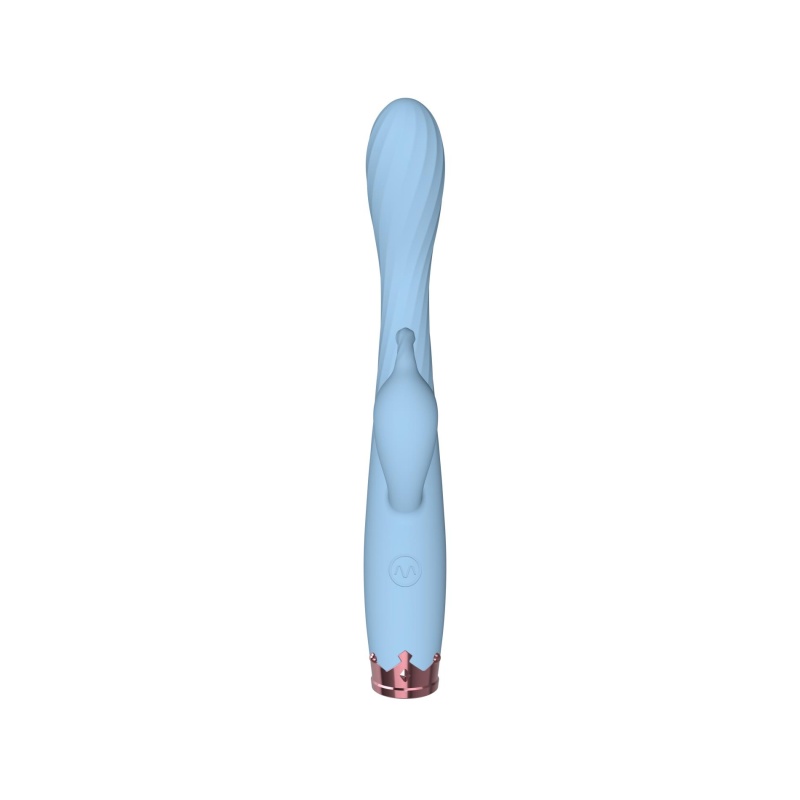 Dual Vibrator - elastyczny wibrator silikonowy z metalową końcówką i 10 trybami wibracji - 4