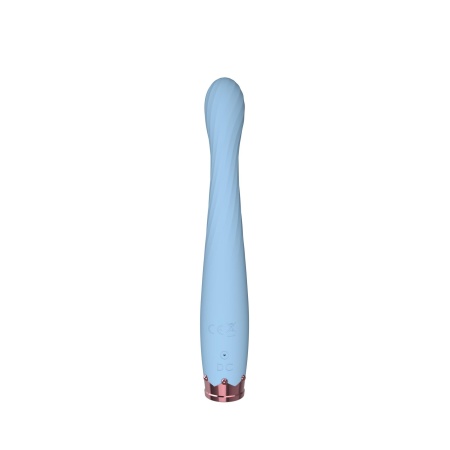 Dual Vibrator - elastyczny wibrator silikonowy z metalową końcówką i 10 trybami wibracji - 5
