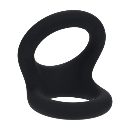 Double O Silicone Cockring - M - Black - 1