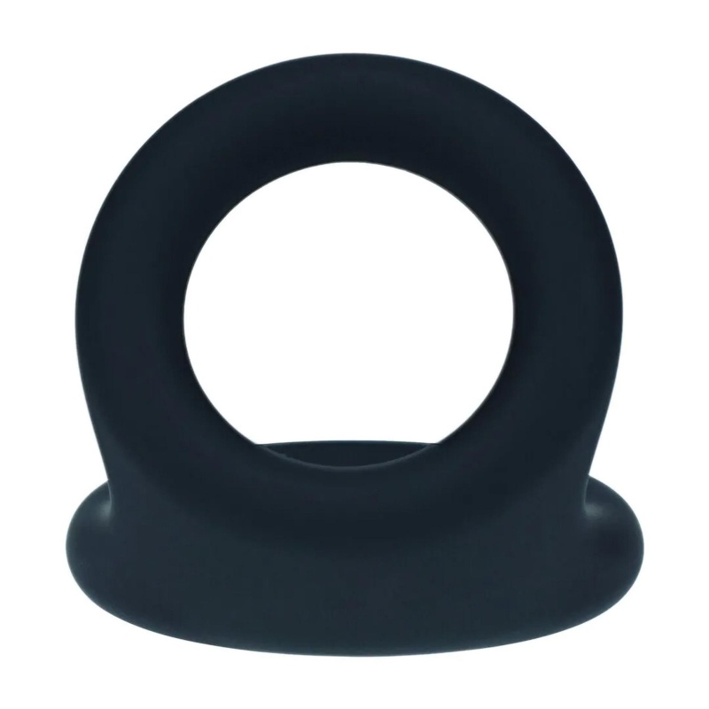Double O Silicone Cockring - M - Black - 6