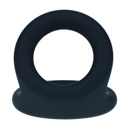 Double O Silicone Cockring - M - Black - 6