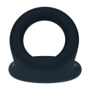 Double O Silicone Cockring - M - Black - 6