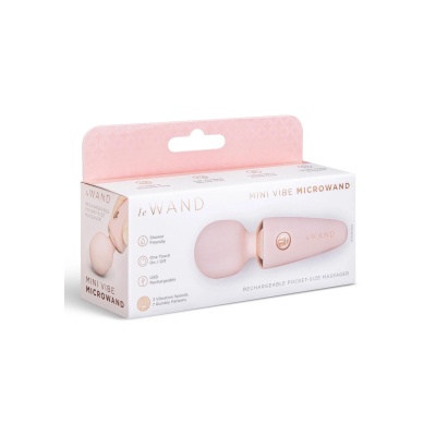 Wibrator Mini Micro Wand: 10 programów wibracji, 10 cm - 1 2
