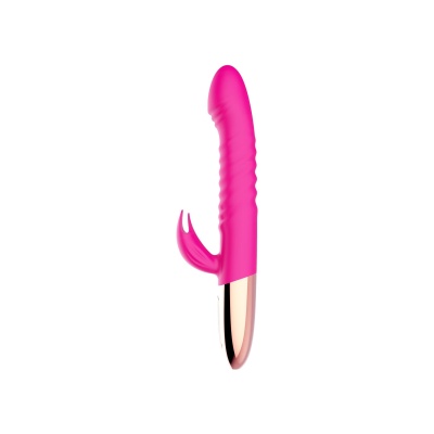 Wibrator Królik Rechargeable Thrusting, Jasnoróżowy - 1