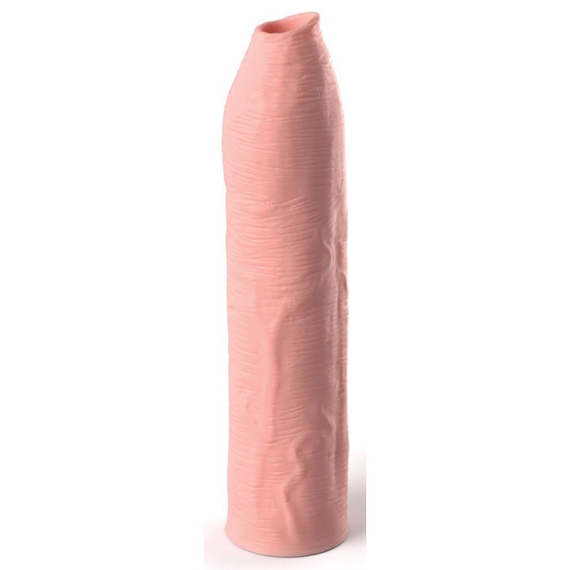 Rękaw na penisa Fantasy X-Tensions Elite Uncut - silikonowy, pogrubiający obwód o 66%, długość 17,8 cm, średnica wewnętrzna 3,1 - 2