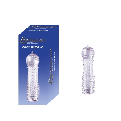 Rękaw na penisa Cock Sleeve 05 przezroczysty, 12,5 cm - 1