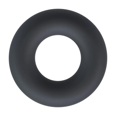 Liquid Silicone Cockring - M - Black - 1