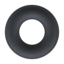 Liquid Silicone Cockring - M - Black - 1