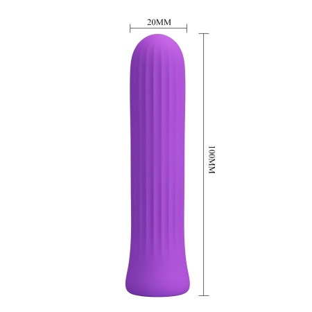 Wibrator kulkowy Blanche Dark Purple - 12 funkcji wibracji i pamięć ustawień, silikon, 10 cm × 2 cm - 6