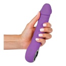 Wibrator Fantasy Purple – 10 trybów wibracji, funkcja podgrzewania do 40°C, długość 22 cm, szerokość 4,2 cm - 5