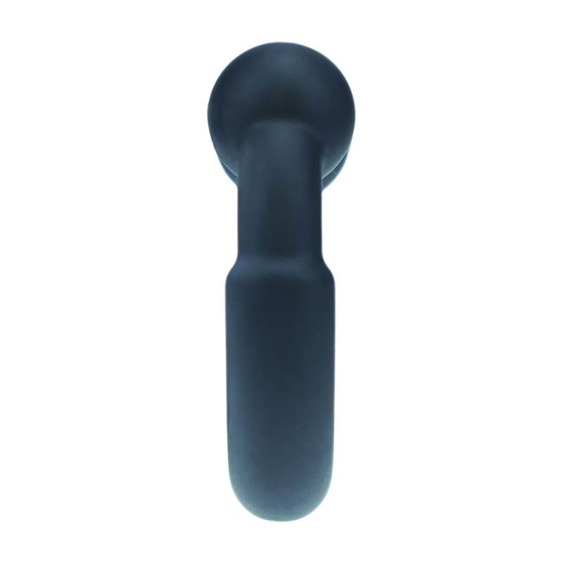 Metal and Silicone Cockring - Black - 4