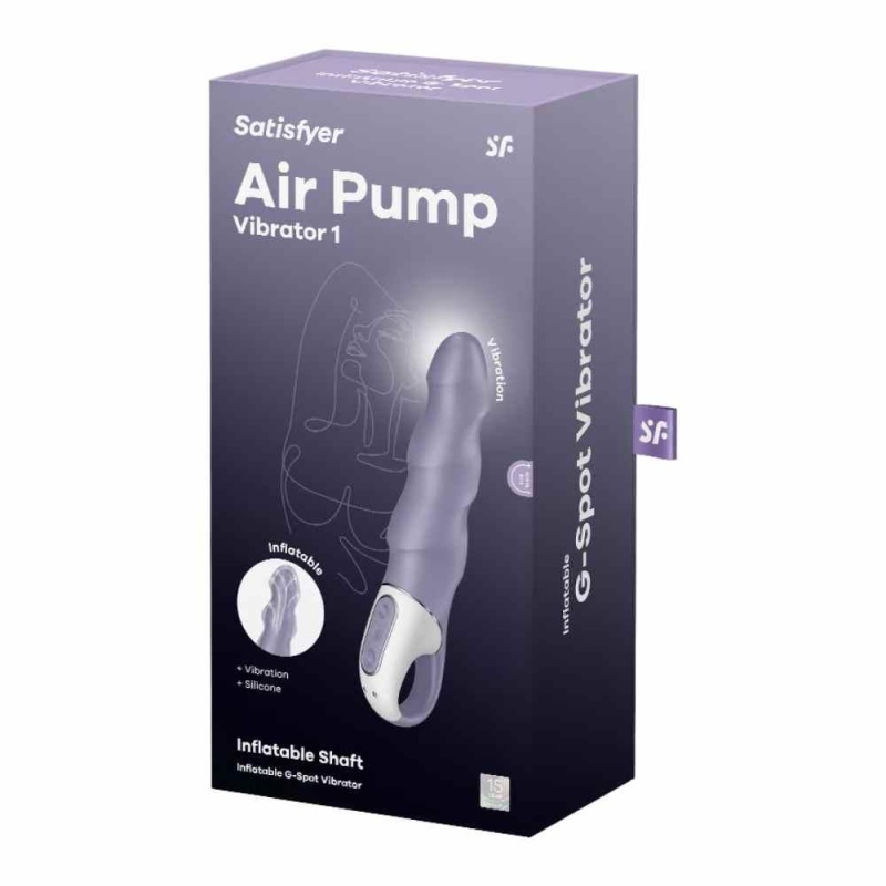 Air Pump Vibrator 1 - wibrator do punktu G z pneumatyczną regulacją średnicy do +15 mm, długość 16-20 cm - 1