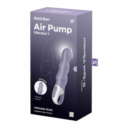 Air Pump Vibrator 1 - wibrator do punktu G z pneumatyczną regulacją średnicy do +15 mm, długość 16-20 cm - 1