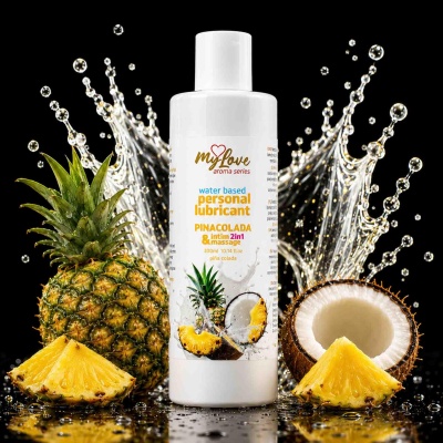 Żel intymny i do masażu 2w1 Pinacolada 300 ml - 1