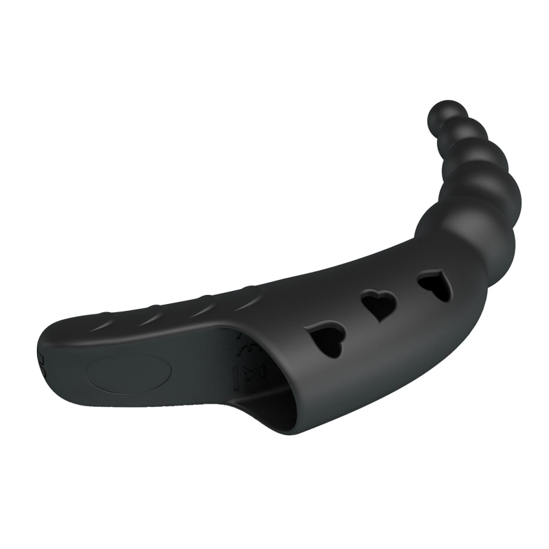 Wibrator palcowy Jordin 10 wibracji, elastyczny silikon, ok. 17 cm - 6
