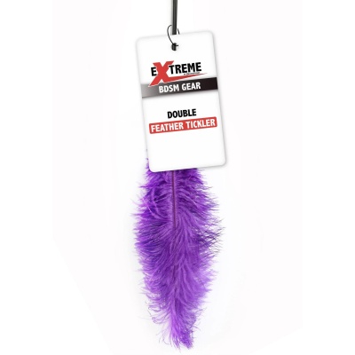 Double Feather Tickler Purple - 1 2