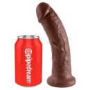 King Cock 8" Cock Brown – Realistyczne Dildo z Przyssawką i Uprzężą Strap-on, 21,5 cm - 2