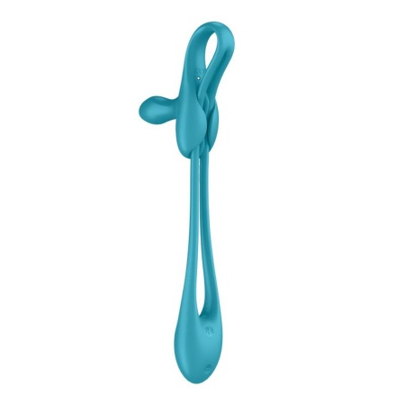 Multiwibrator Plug & Play 1 - elastyczny korek analny, wibrator lay-on i pierścień na penisa, długość całkowita 43,5 cm - 5