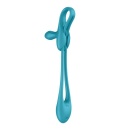 Multiwibrator Plug & Play 1 - elastyczny korek analny, wibrator lay-on i pierścień na penisa, długość całkowita 43,5 cm - 5