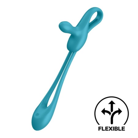 Multiwibrator Plug & Play 1 - elastyczny korek analny, wibrator lay-on i pierścień na penisa, długość całkowita 43,5 cm - 8