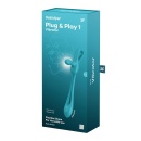 Multiwibrator Plug & Play 1 - elastyczny korek analny, wibrator lay-on i pierścień na penisa, długość całkowita 43,5 cm - 9