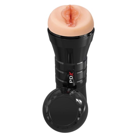 Masturbator PDX Extreme Wet Pussies Super Luscious Lips XXL — samonawilżający materiał Fanta-Flesh z regulacją podciśnienia, 26 - 3