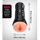 Masturbator PDX Extreme Wet Pussies Super Luscious Lips XXL — samonawilżający materiał Fanta-Flesh z regulacją podciśnienia, 26 - 6