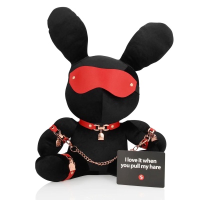 Rabbit Bondage - Velvet - Large - Black - 1