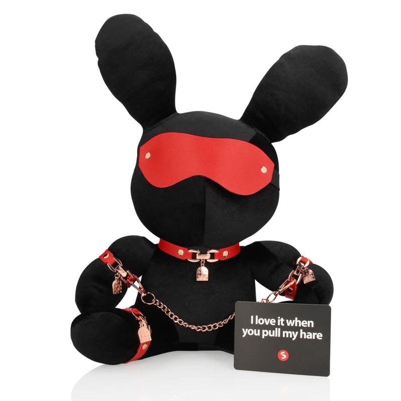 Rabbit Bondage - Velvet - Large - Black - 1