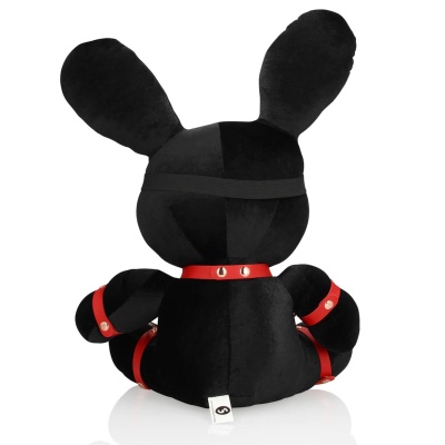 Rabbit Bondage - Velvet - Large - Black - 1 2