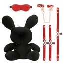 Rabbit Bondage - Velvet - Large - Black - 4