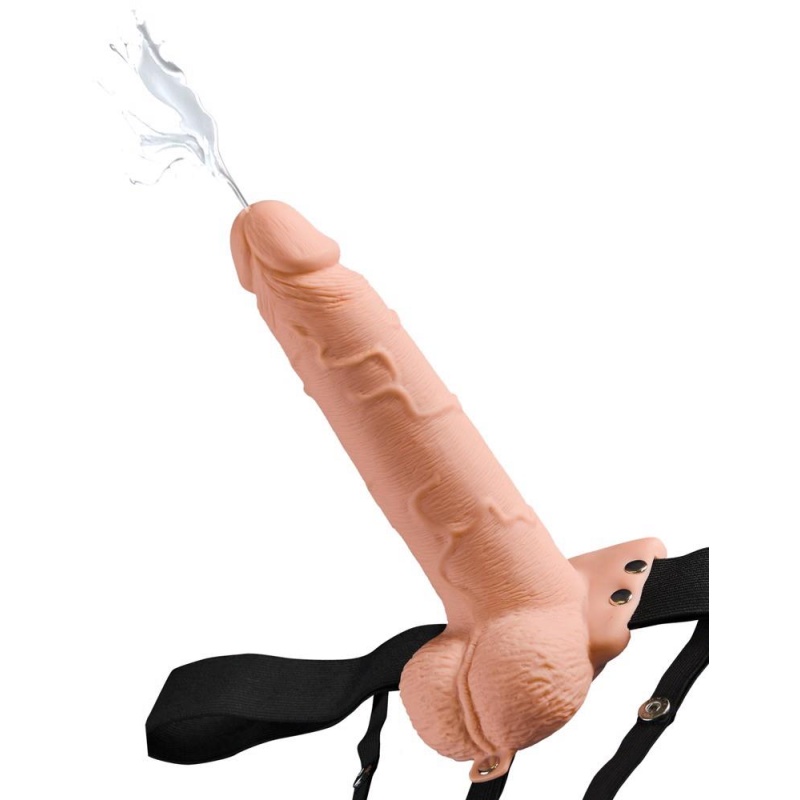 Strap-On Fetish Fantasy 7.5" – pusty dildo ze spryskiwaniem (squirt) i regulowanym pasem 71,1–132,1 cm, długość 21,6 cm - 2