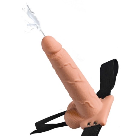Strap-On Fetish Fantasy 7.5" – pusty dildo ze spryskiwaniem (squirt) i regulowanym pasem 71,1–132,1 cm, długość 21,6 cm - 3