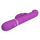 Wibrator króliczek Coale Purple - podwójne silniki, 7 wibracji, 4 rotacje, 4 tryby wypychania, silikon, opak. 290 × 105 × 65 mm - 8