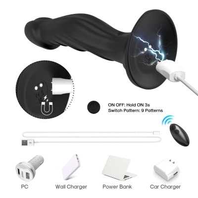 Optimus Black, 9 vibration functions, Remote control - 1 2