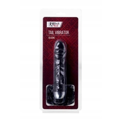 xBlack & Red, Vibrator, 6 vibration modes, silicone, black, 16 cm, O 3.5 cm - 1