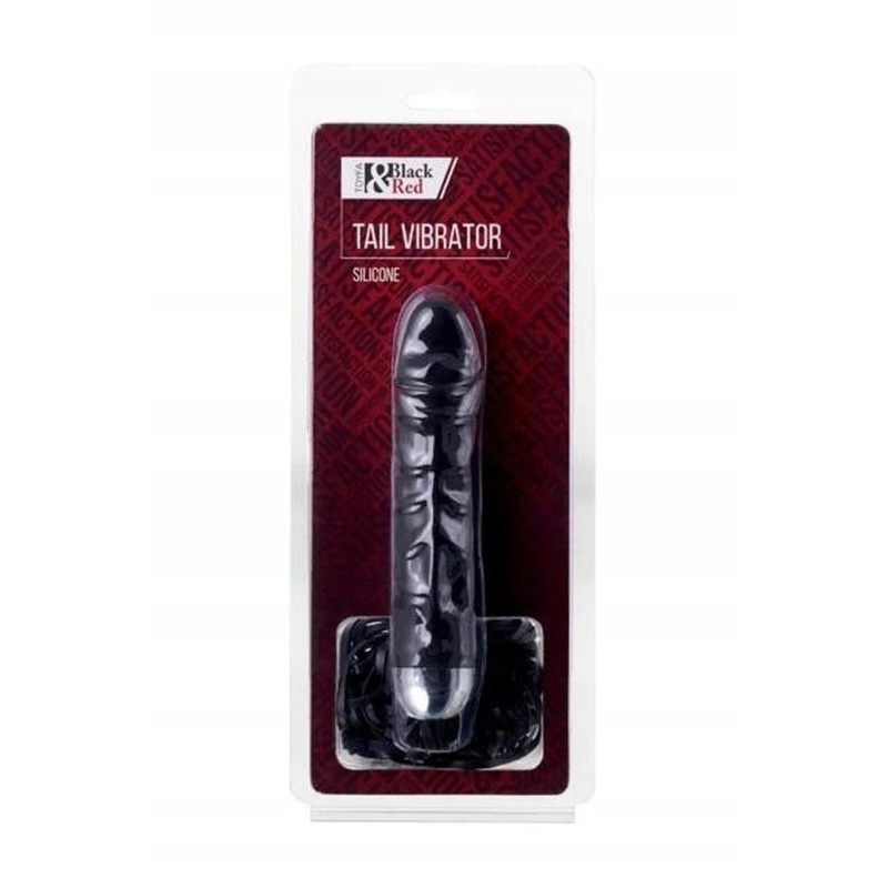 Wibrator xBlack & Red, 6 trybów wibracji, silikon medyczny, długość 16 cm, średnica 3,5 cm - 1