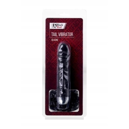 Wibrator xBlack & Red, 6 trybów wibracji, silikon medyczny, długość 16 cm, średnica 3,5 cm - 1