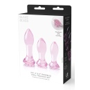 GLAZE GLASS ROSEBUD ANAL TRANING SET - 1