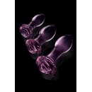 GLAZE GLASS ROSEBUD ANAL TRANING SET - 4