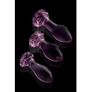 GLAZE GLASS ROSEBUD ANAL TRANING SET - 5