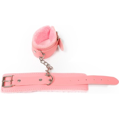 Fetish Fever - Cuffs With Fur - Pink - 1