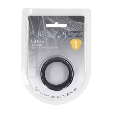 Liquid Silicone Ball Strap - S - 34mm - Black - 2