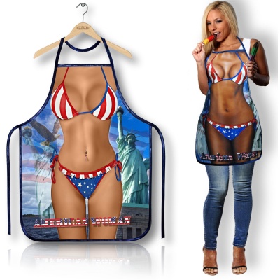 Fartuch kuchenny American Woman na wieczór panieński - 1