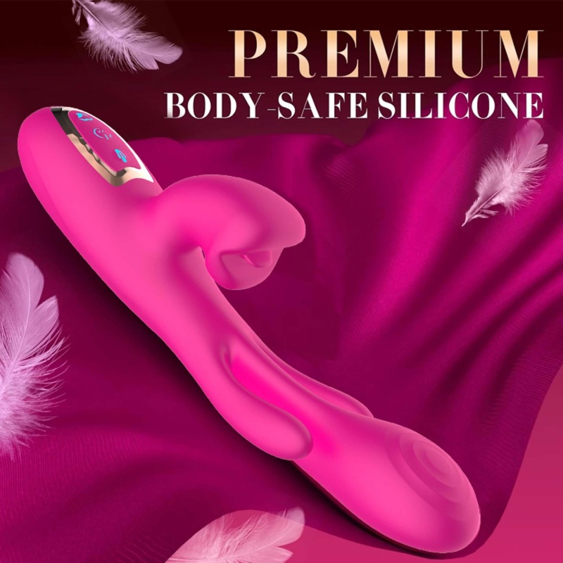 Vibrator 3w1 z Symulacją Języka i Ruchem Kołyszącym - Kompaktowy Silikon Medyczny - 15