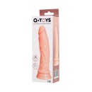 Realistyczne dildo A-TOYS Nill TPE z przyssawką i żebrowanym trzonem, 16,5 cm - 1