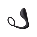 Korek analny z pierścieniem na penisa FantASStic, czarny, silikon, 12 cm x 3,4 cm - 4