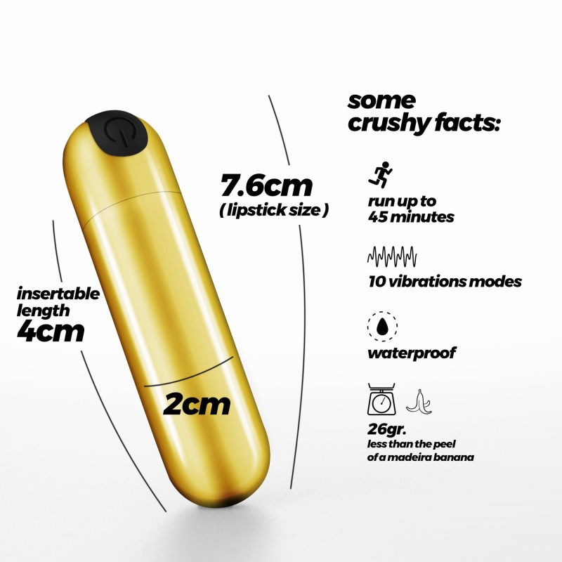 Wibrująca Bala iMoan 7,6 cm Złota - 6