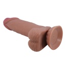 Dildo Sliding Skin z przesuwną skórą i przyssawką, 20,6 cm - 5