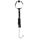 Zestaw Bondage z Hakiem Analnym 24 cm - Regulowany Pas 26-44 cm i Knebel Kulkowy 4,4 cm - 3